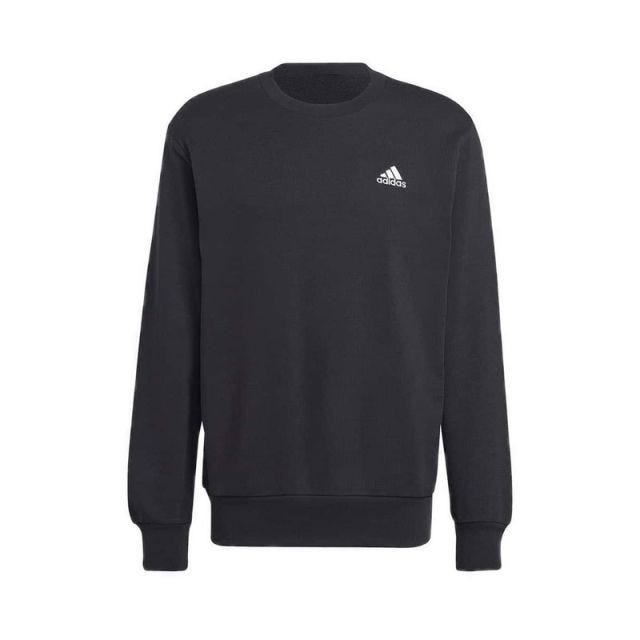 adidas Essentials French Terry Embroidered Small Logo Men's Sweatshirt - Black