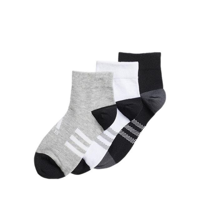 Adidas Unisex Ankle Socks 3 Pairs - Black