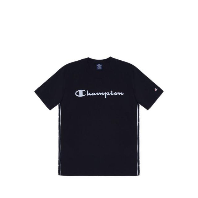 Champion Crewneck Men's Tshirt - Night Black