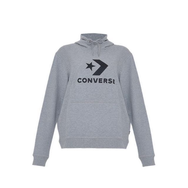 Converse Standard Fit Center Front Large Logo Star Chev Women's Hoodie Ft - Vintage Grey Heather