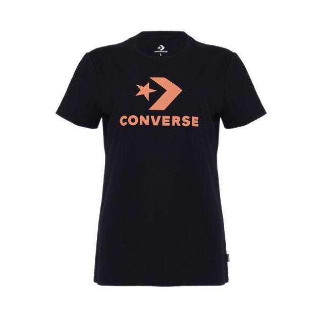 Converse Women's T-Shirt - CONX4WT203BC - Black