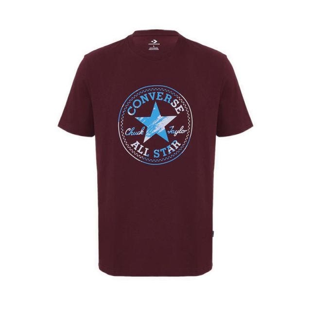 Converse Men's T-Shirt - CONXLZ4102MR - Maroon