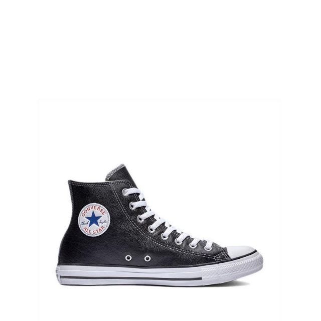 Converse Chuck Taylor All Star Leather High Top Unisex Sneakers Shoes - Black