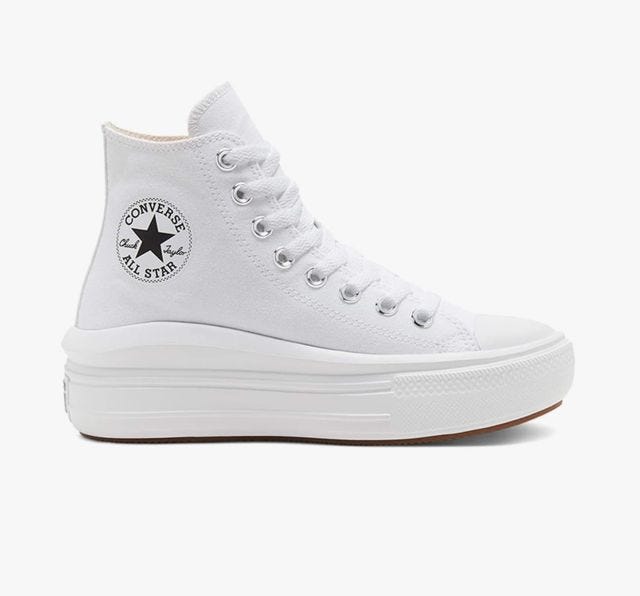 Chuck Taylor All Star Move Platform Women's Sneakers - White/Natural Ivory/Black