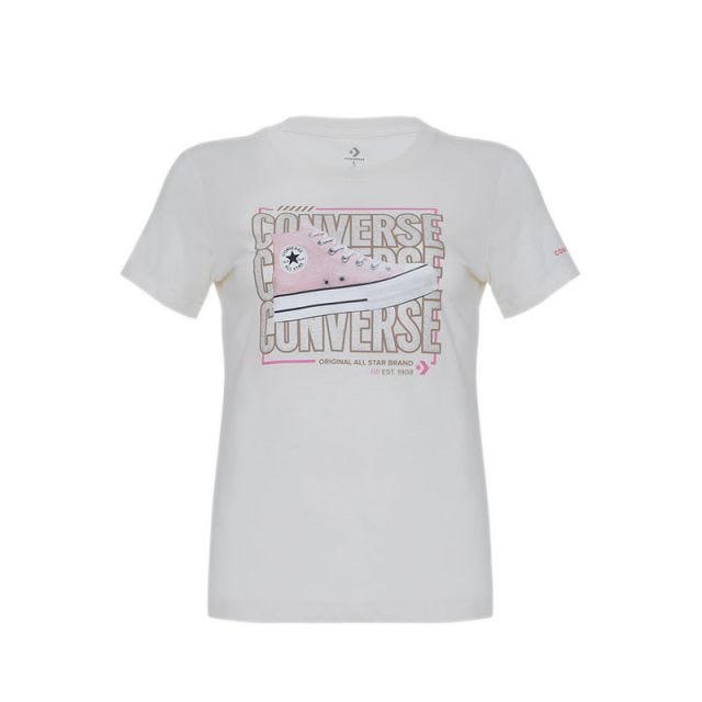 Converse Kids Chuck Girl's T-Shirt - IVORY