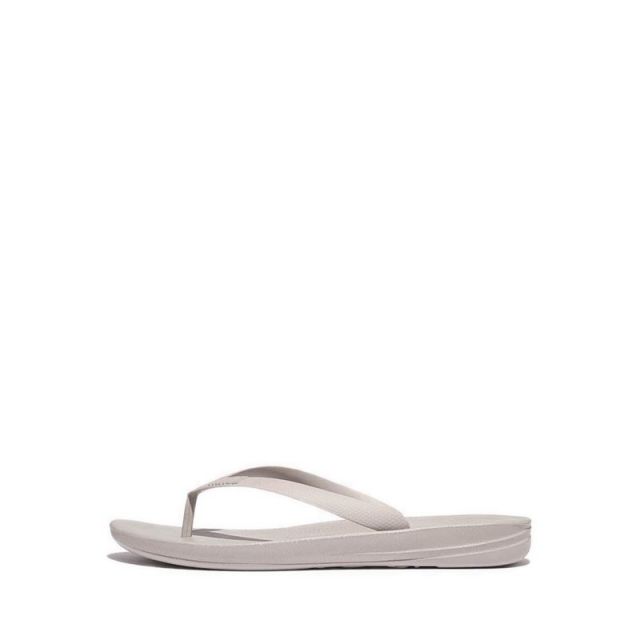 Fitflop Iqushion Ergonomic Flip-Flops- Clay Grey
