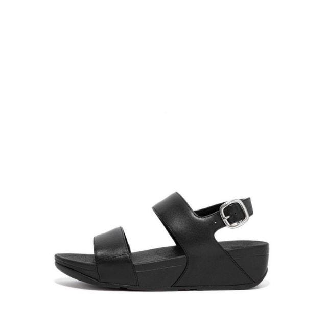 Fitflop Lulu Leather Back-Strap  Eu4 Women's Sandals - Black
