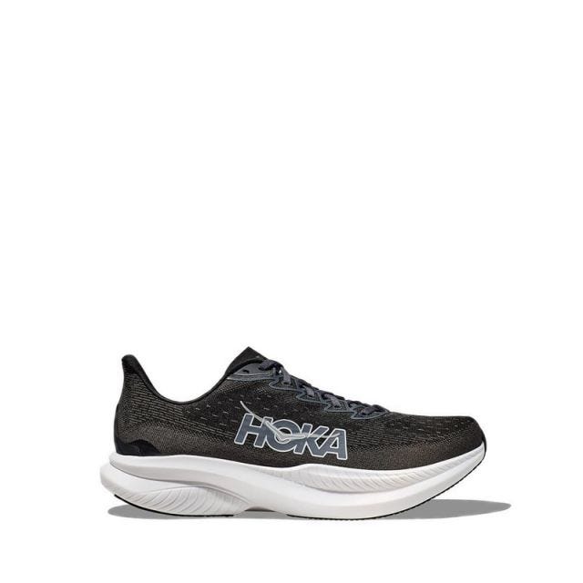 Hoka Mach 6 Wide Men's Running Shoes - Black/White