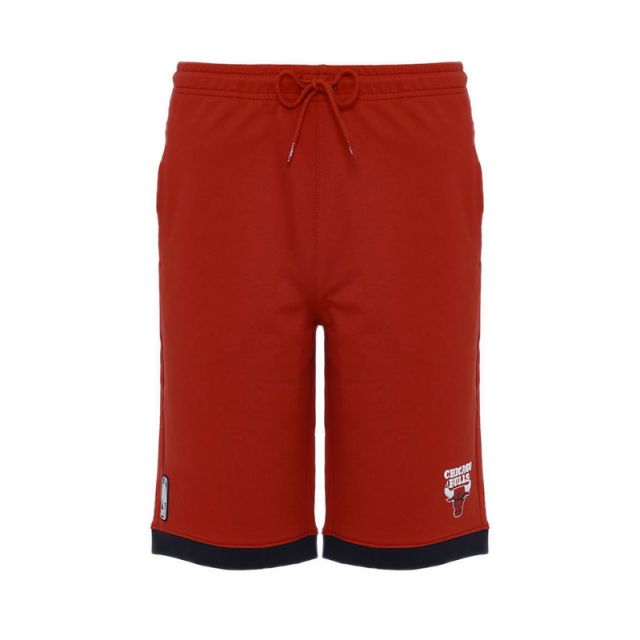 NBA BULLS SHORTS WITH TRIMMING - RED