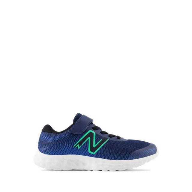 520 with Top Strap Boys Running Shoes - Navy