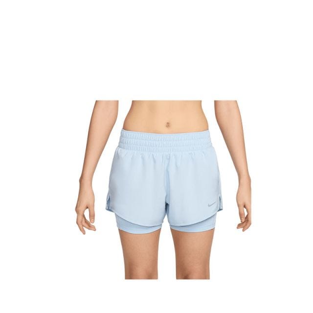 Nike Dri-FIT One Women's Mid-Rise 3" 2-in-1 Shorts - Blue