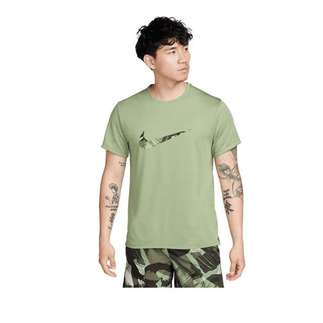 Nike Miler Men's Dri-FIT UV Short-Sleeve Running Top - Green