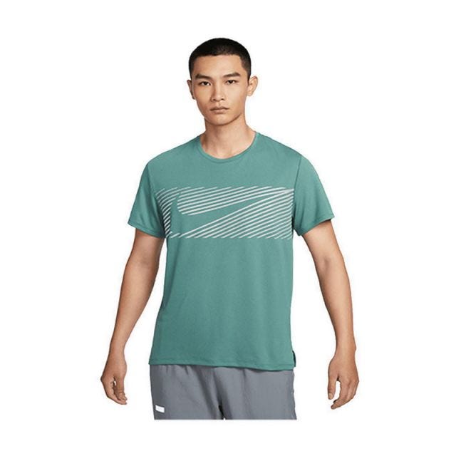 Miler Flash Men's Dri-FIT UV Short-Sleeve Running Top - Green