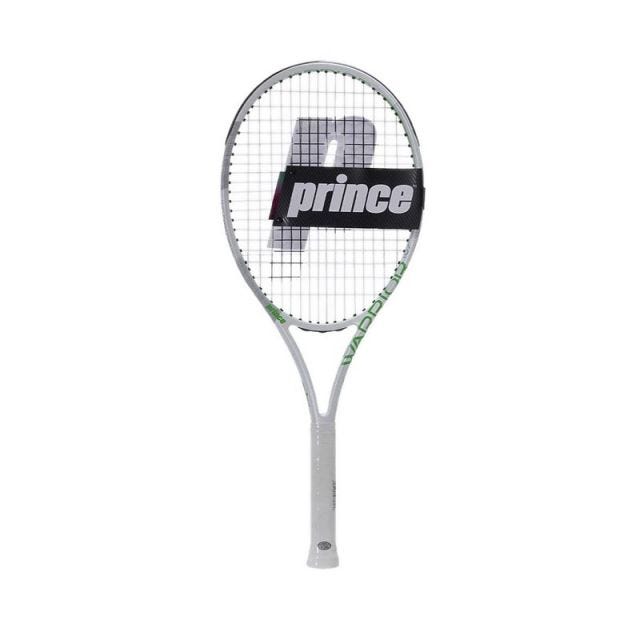 Warrior 107 275G Strung Tennis Racket - White/Green