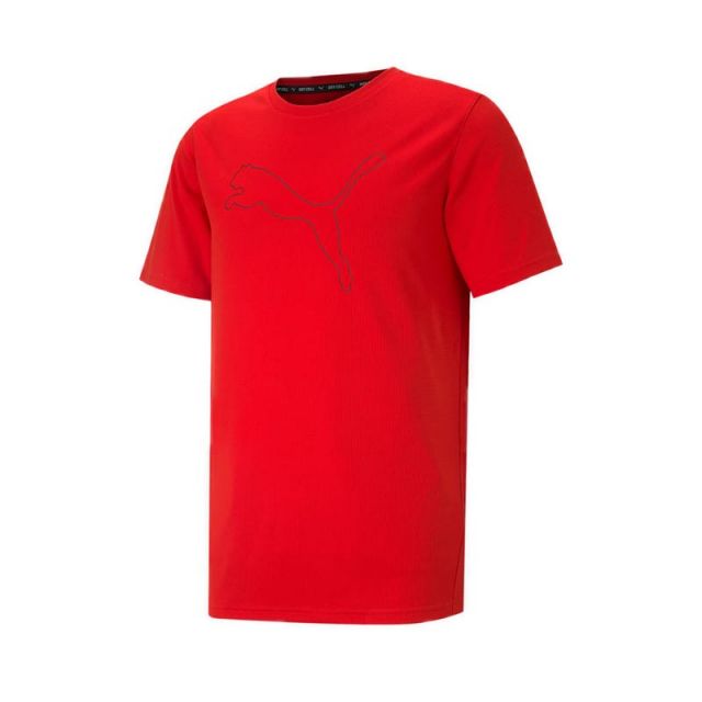 Puma Performance Cat Tee  Men's T-shirt -  Red