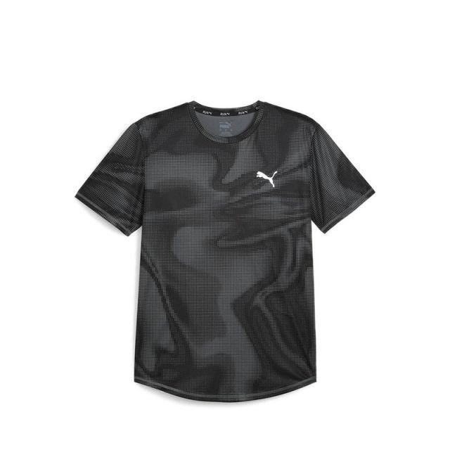 Puma Run Favorite Aop Ss Tee M Men's T-Shirt - Black
