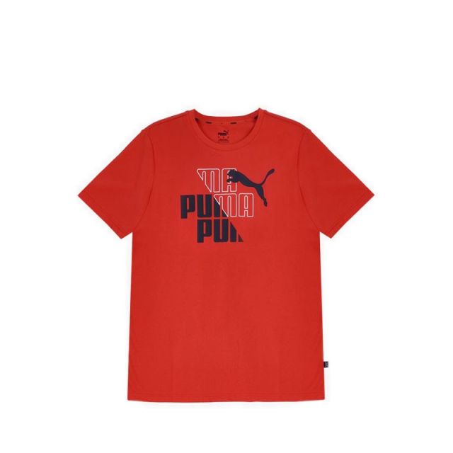 Puma Men's Graphic Tee - Red