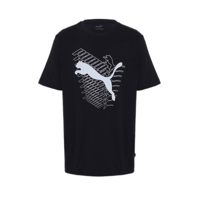 Puma Graphics Cat Tee Men's T-Shirt - Black