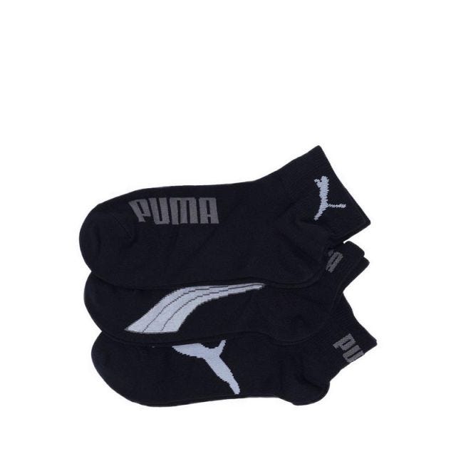 Puma Unisex Quarter 3P Socks - Black