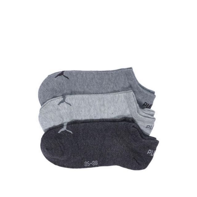 Puma Unisex Sneaker 3P Socks - Grey