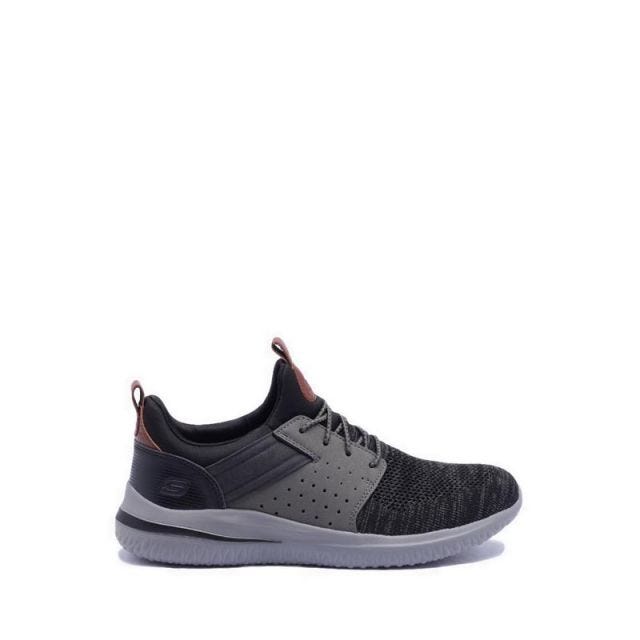 Skechers Delson 3.0 - Cicada Men's Sneakers Shoes - BLACK/GREY