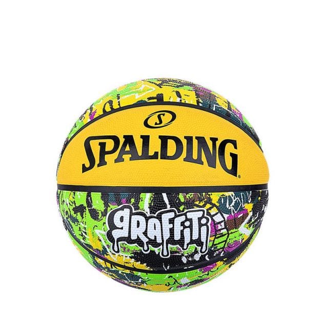 Spalding Graffiti Children Basketball - Yellow/Green