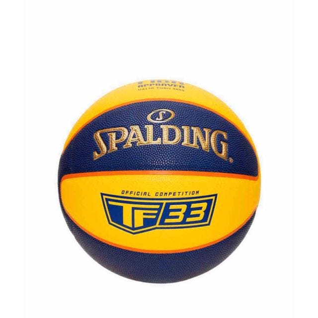 Spalding Unisex TF33 Official  3x3 Game Basketball Composite - Yellow/Blue
