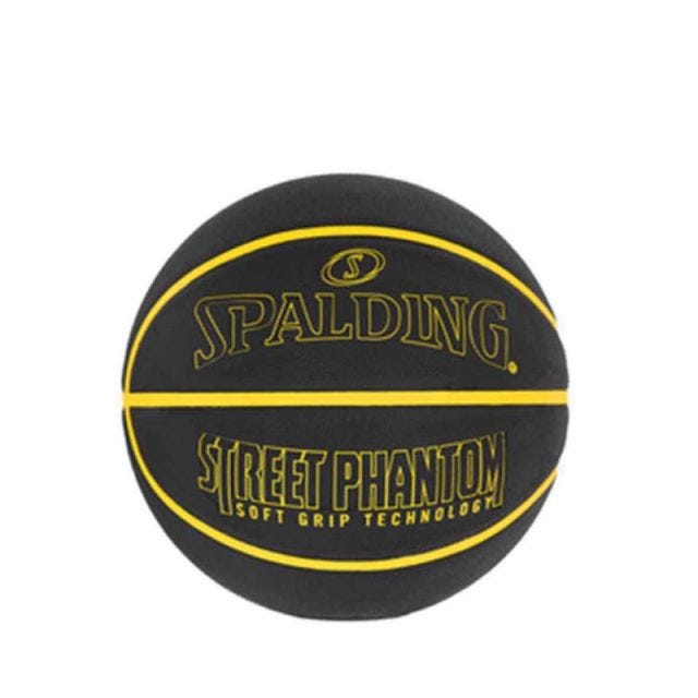 Spalding Street Phantom Rubber Basketball Size 7 - Black and Yellow