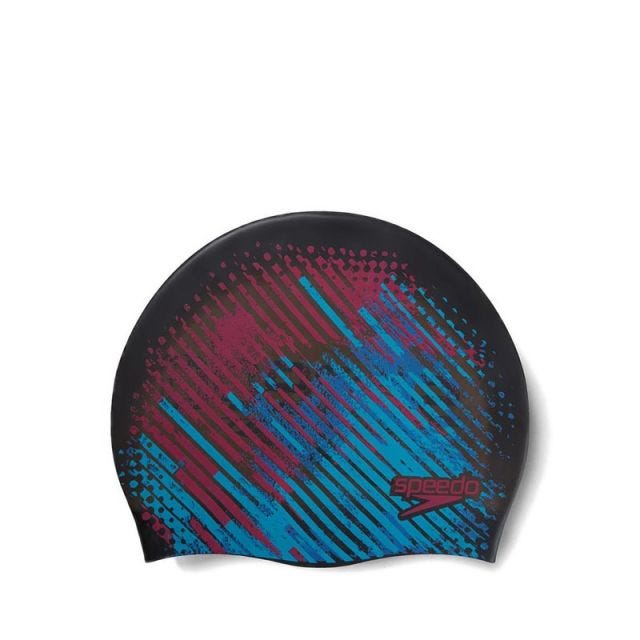 Speedo Adult Unisex Moulded Silicone Swim Cap - Black
