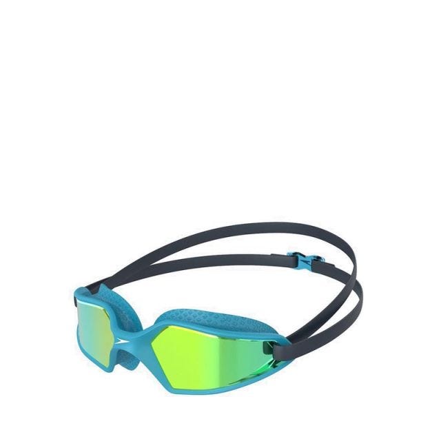 Speedo Hydropulse Mirror Unisex Kids Swim Goggle - Navy/Gold