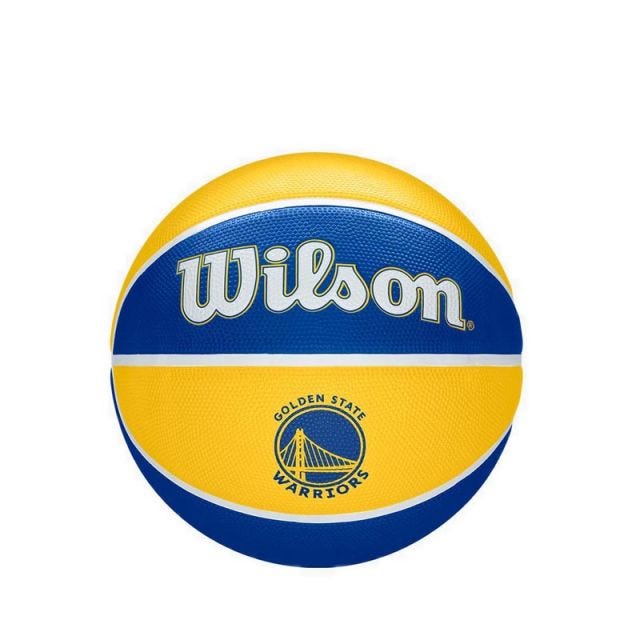 Wilson Basketball NBA TEAM TRIBUTE GOLDEN STATE WARRIORS Size 7 - Yellow/Blue
