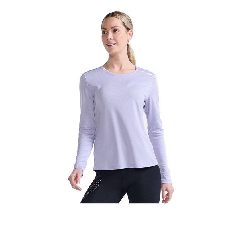 2XU WOMEN ASPIRE LONG SLEEVE TEE - LAVENDER