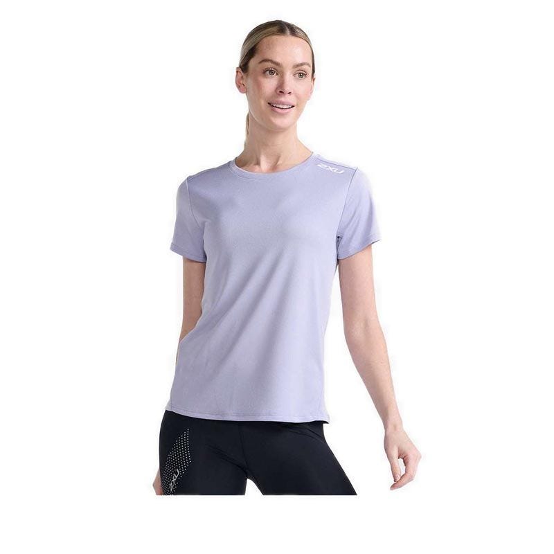 2XU WOMEN ASPIRE SHORT SLEEVE TEE - LAVENDER