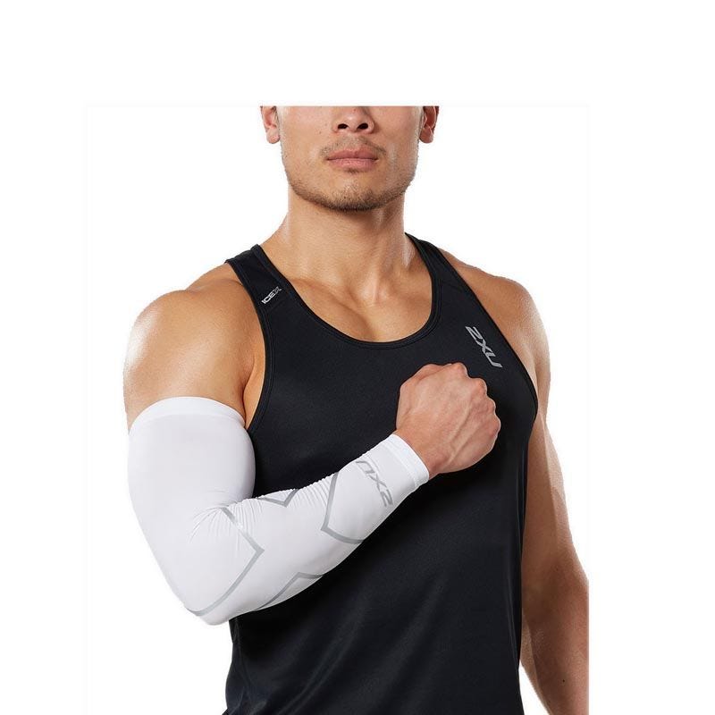 Unisex Compression Arm Guards - White