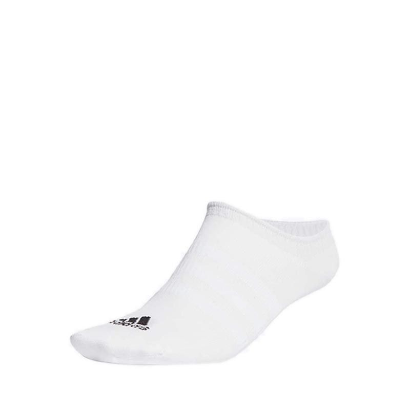 Adidas Unisex Thin and Light No-Show Socks 3 Pairs - White