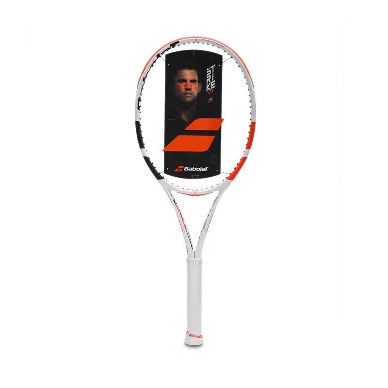 BABOLAT UNISEX PURE STRIKE LITE G#2 UNSTRUNG TENNIS RACQUET - WHITE RED