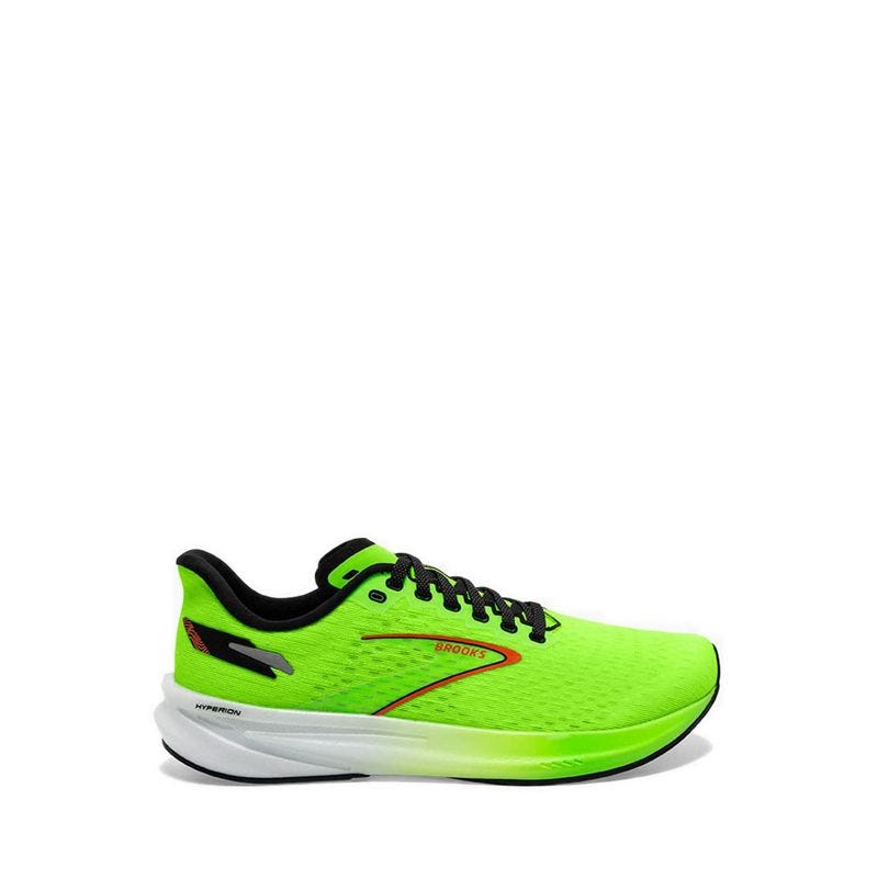 Brooks Hyperion Men's Running Shoes - Green Gecko/Red Orange/White