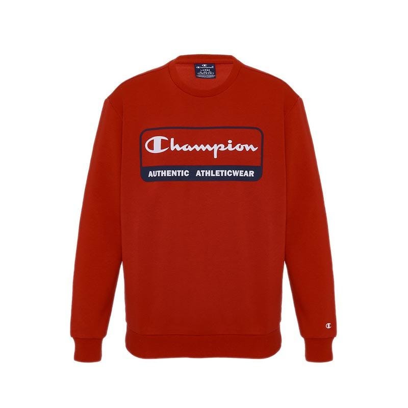 Champion Men's EU Graphic Logo Sweatshirt - Red