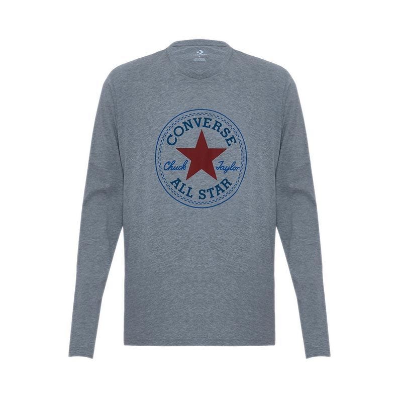 Converse Men's Long Sleeve T-Shirt  - CONX2MT1203G - Grey