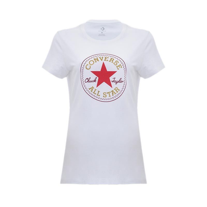 Converse Women's T-Shirt  - CONX2WT1003W - White