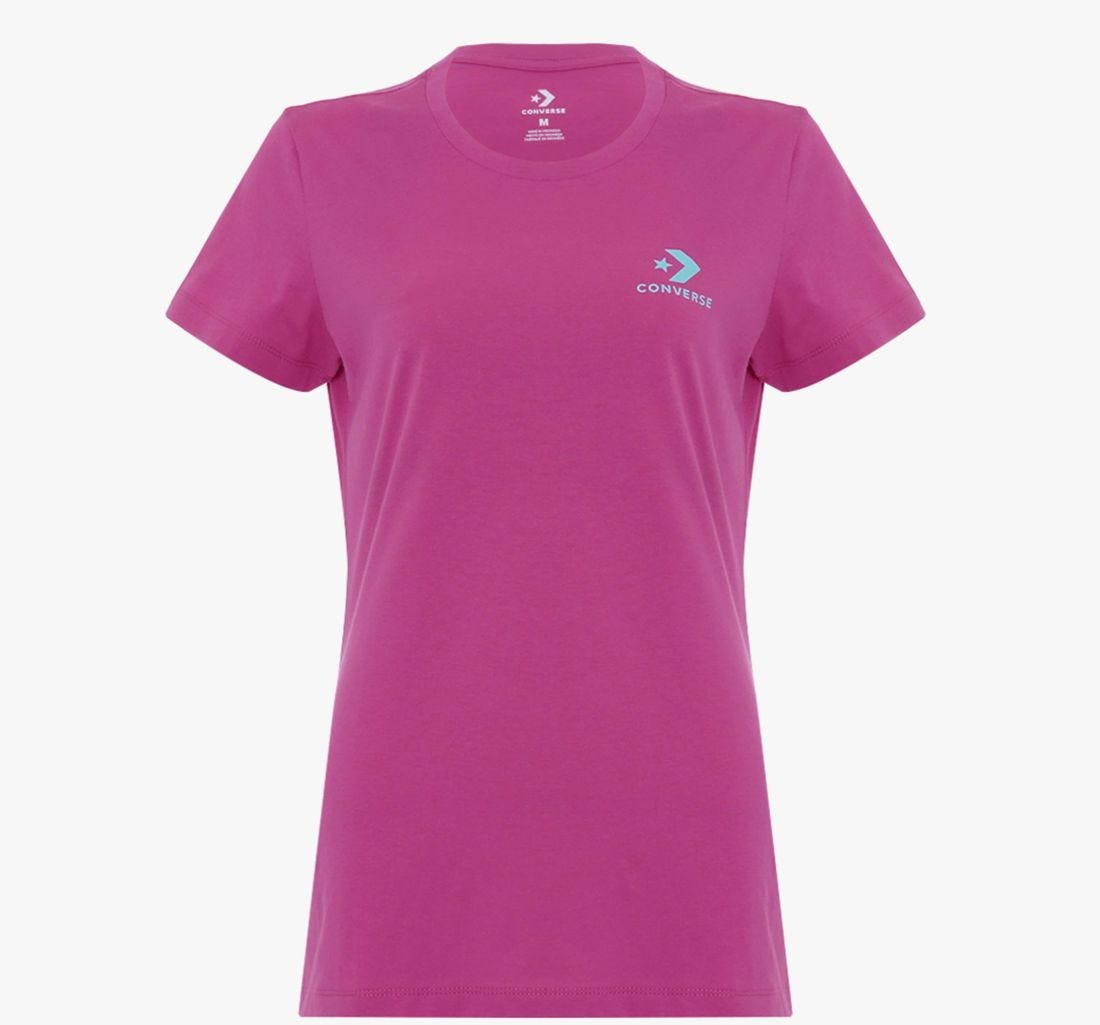 Converse Women's T-Shirt - CONX2WT1103P - Red