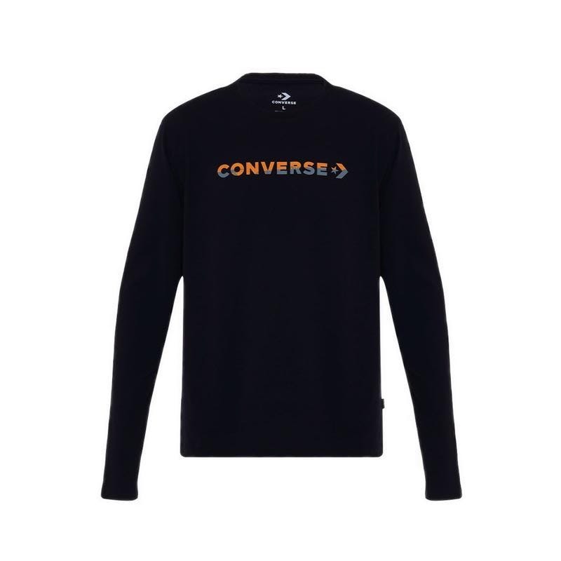 Converse Men's Long Sleeve T Shirt - CONX3MT202BC - Black
