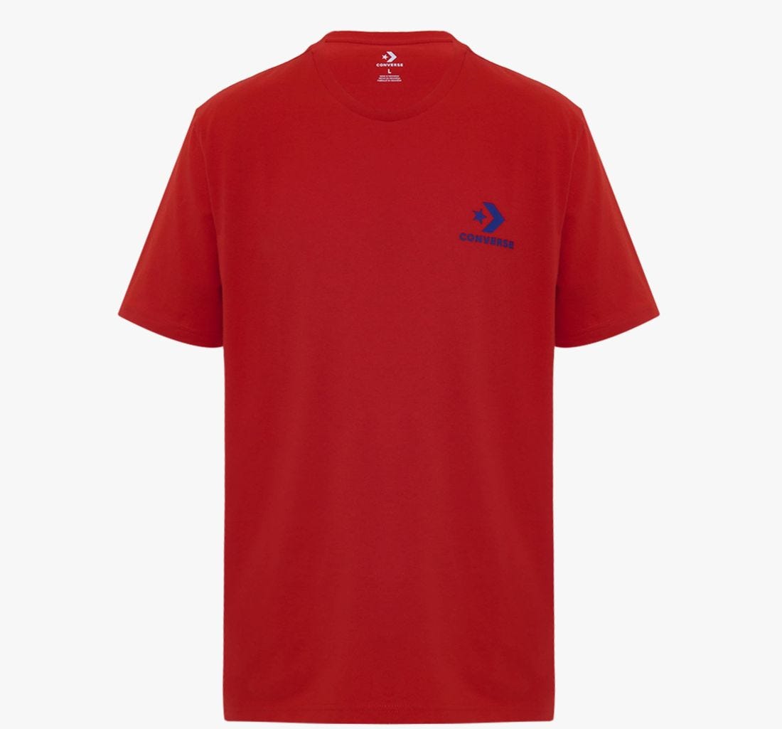Converse Men's T-Shirt - CONXLZ21102R - Grey