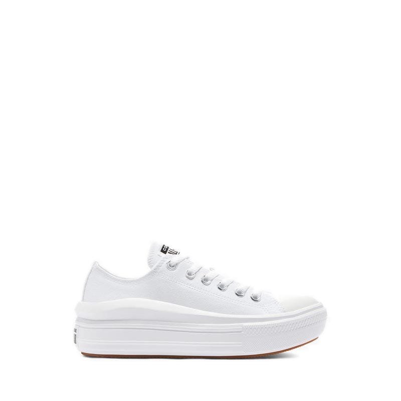 Chuck Taylor All Star Move Canvas Platform Women's Sneakers - White/White/White