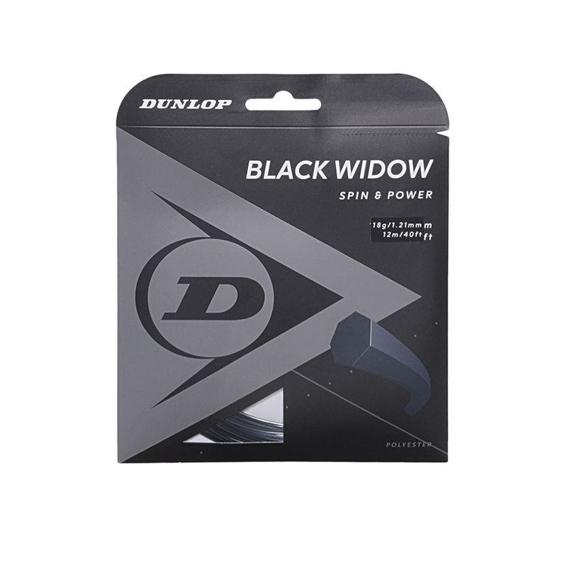 Dunlop Tac Black Widow 17G 126 Tennis String - Black