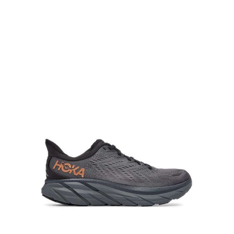 Hoka Clifton 8 Women's Running Shoes - Anthracite / Copper