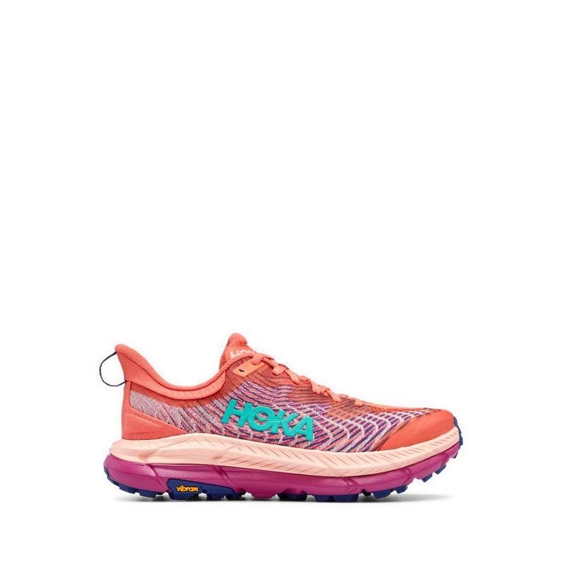 Hoka Mafate Speed 4 Women's Running Shoes - Camellia / Peach Parfait