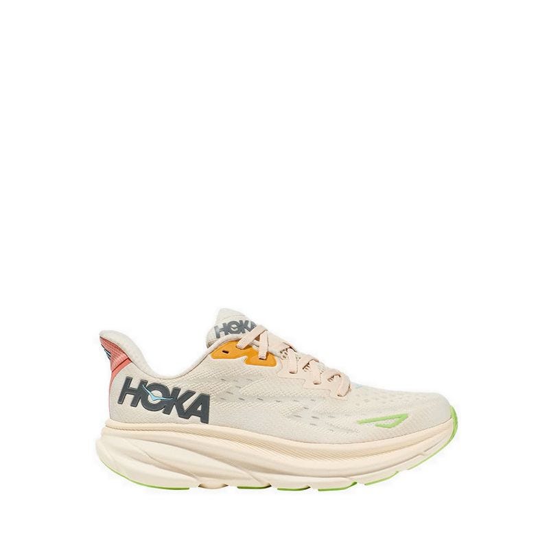 Hoka Clifton 9 Wide Women's Running Shoes - Vanilla/Astral
