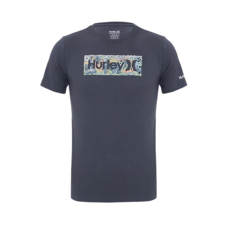 Hurley Kids Seascape Boy's T-Shirt - BLACK