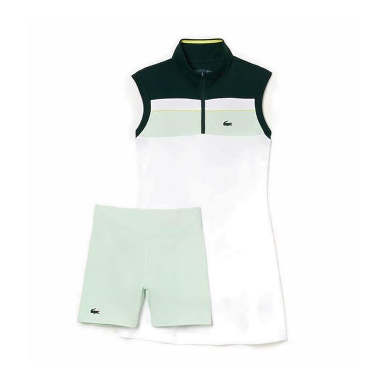 LACOSTE GOLF DRESS WOMEN'S - WHITE/ GREEN